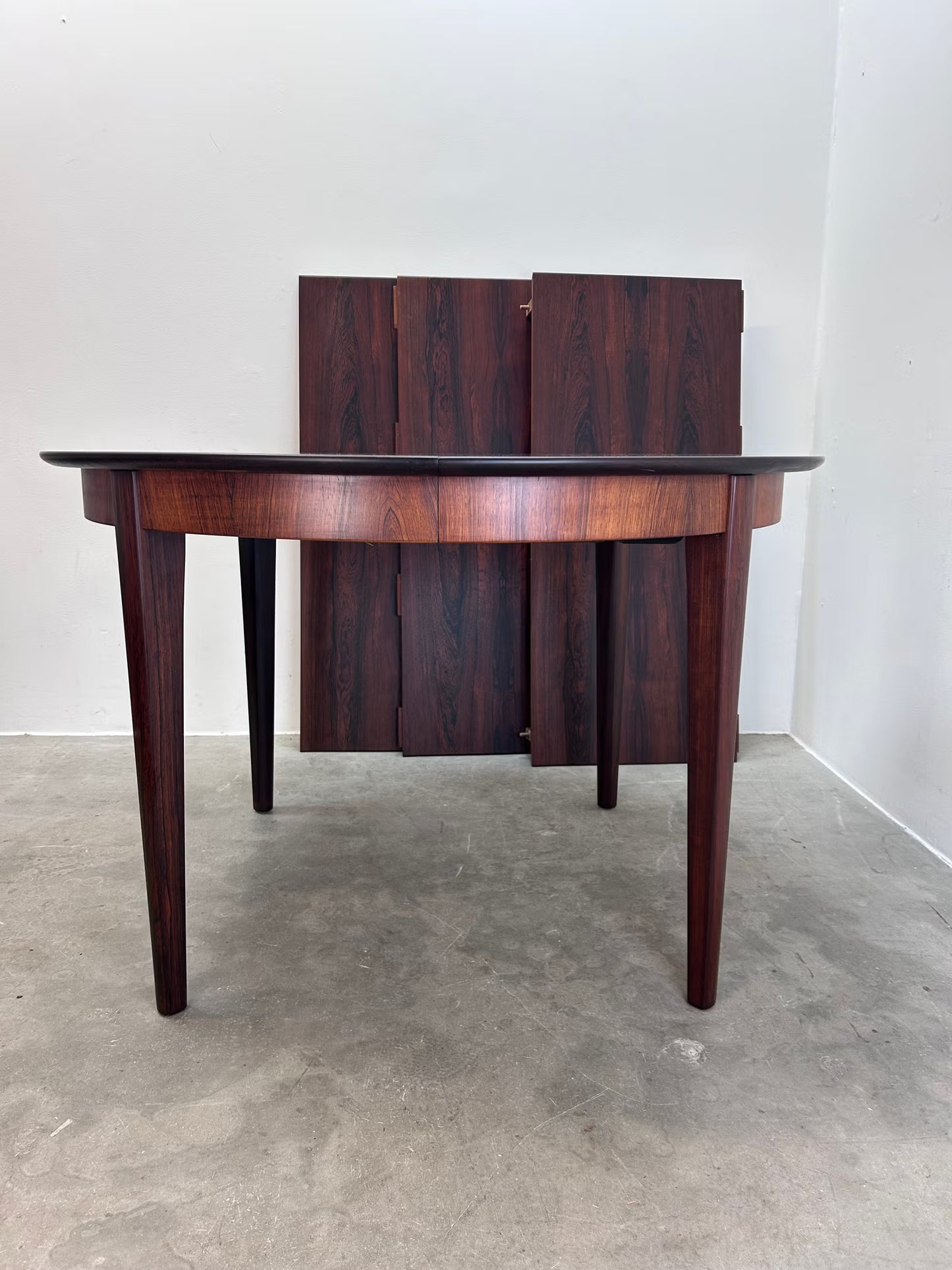 Tavolo rotondo palissandro design danese vintage 1960 | nr10342