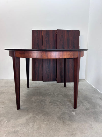 Tavolo rotondo palissandro design danese vintage 1960 | nr10342