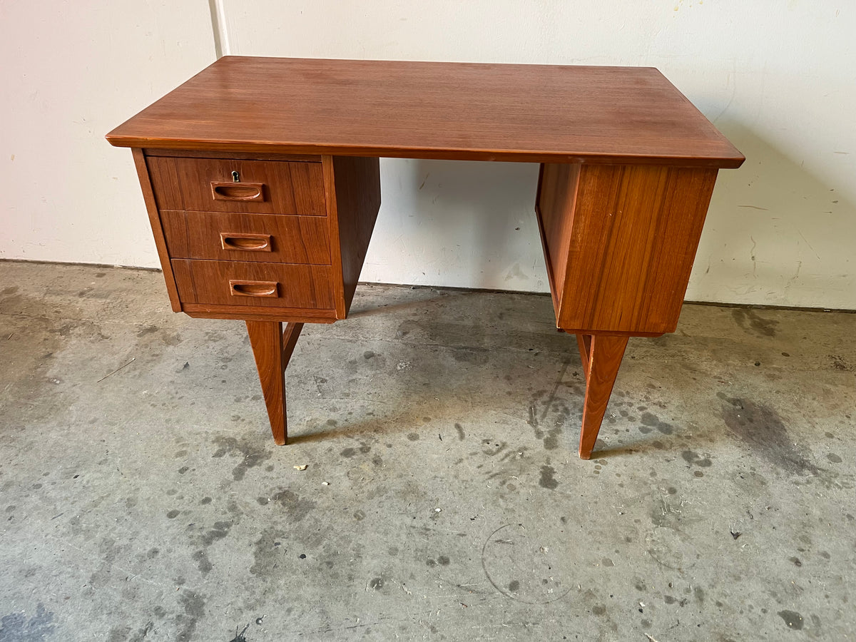 Scrivania in teak 105cm design danese vintage anni 60 | fz8718