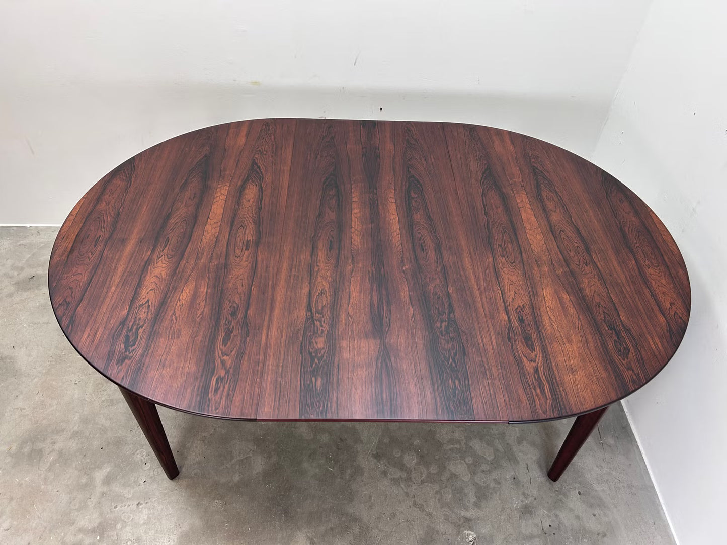 Tavolo rotondo palissandro design danese vintage 1960 | nr10342
