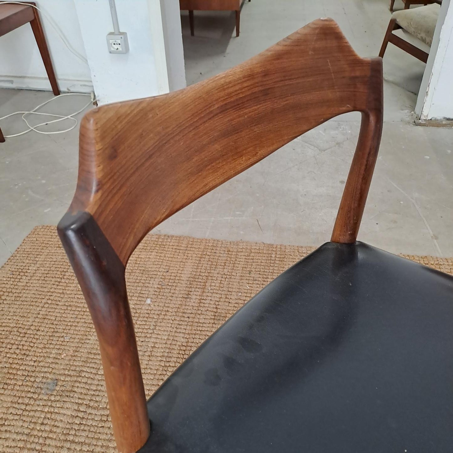 Sedia design danese originale vintage anni 50 [73j40924-3]