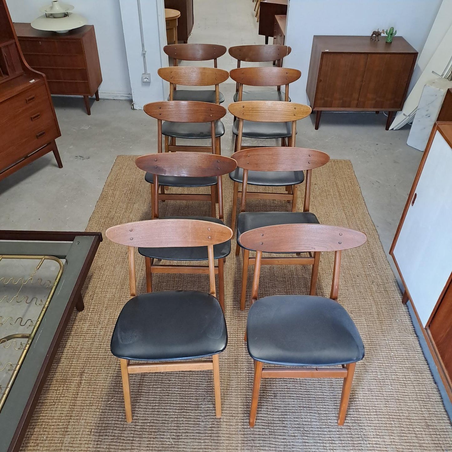 Sedie Farstrup n.210 design danese originale vintage anni 60 [72rdx-fst1n]