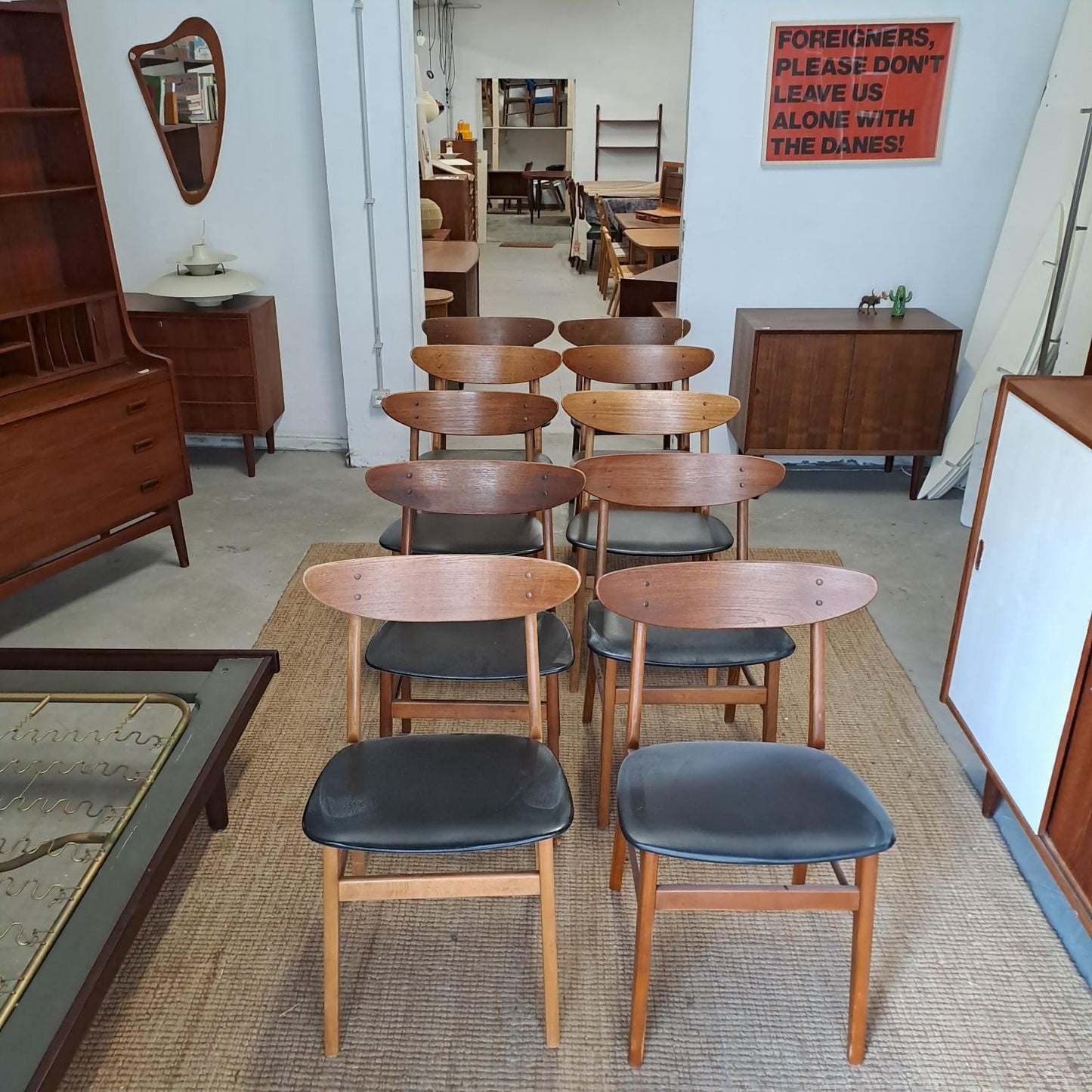 Sedie Farstrup n.210 design danese originale vintage anni 60 [72rdx-fst1n]