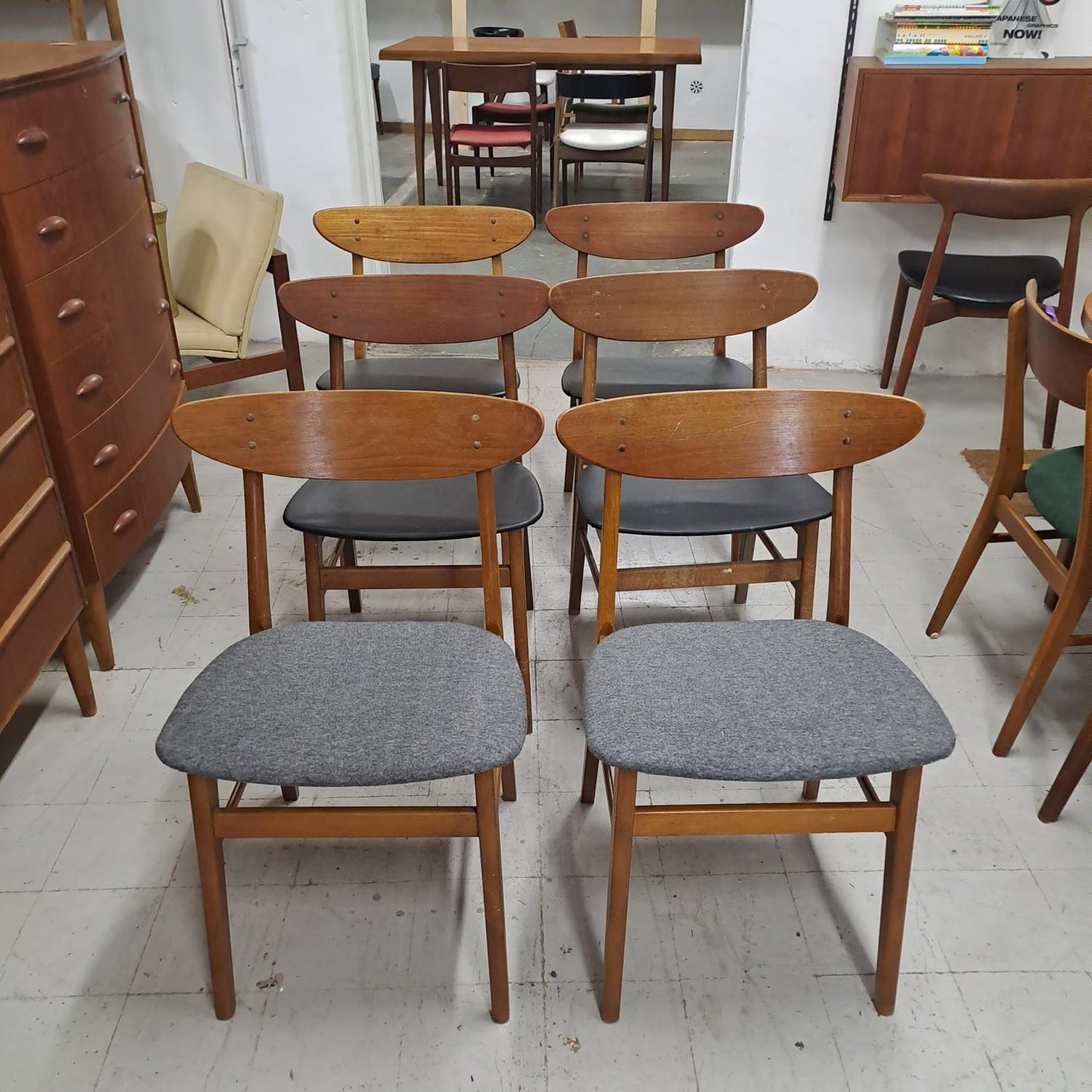 Sedie Farstrup n.210 design danese originale vintage anni 60 [72rdx-fst2n2b-78.42014]