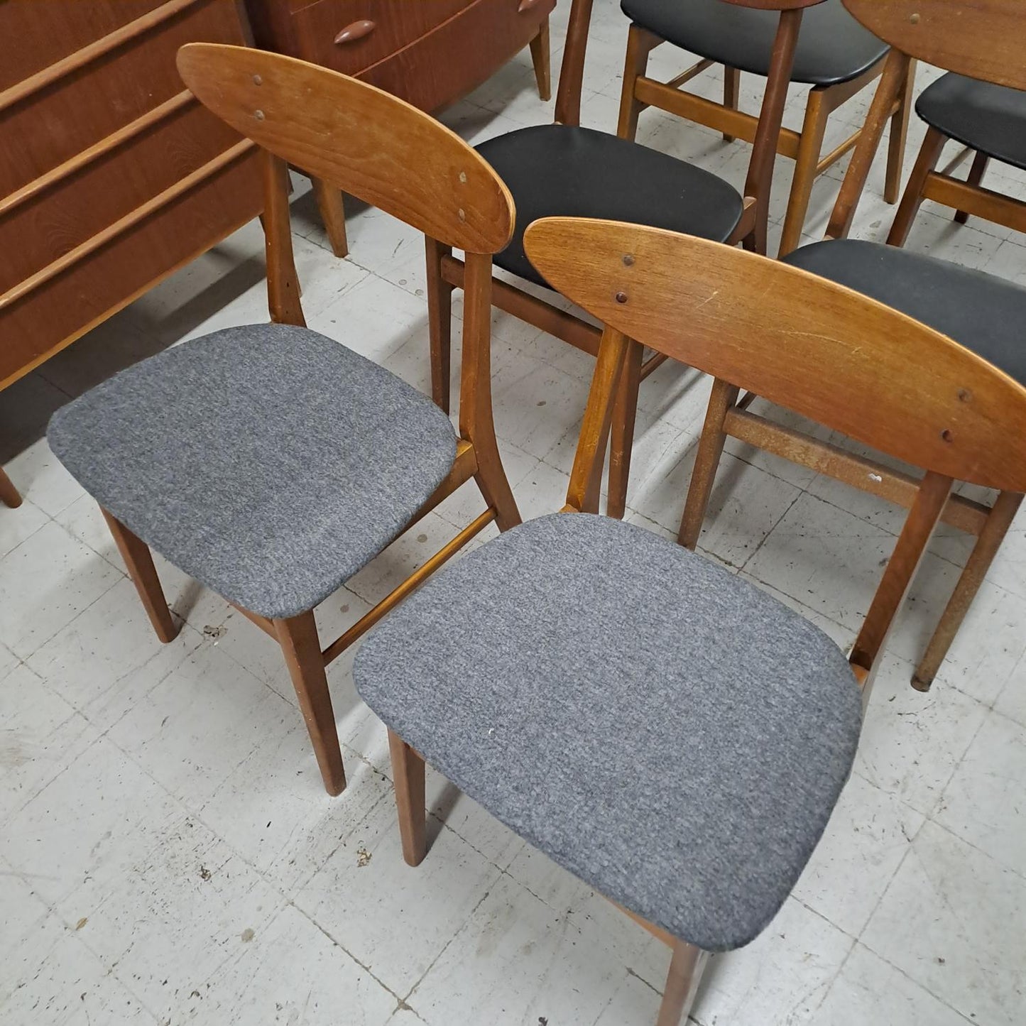 Sedie Farstrup n.210 design danese originale vintage anni 60 [72rdx-fst2n2b-78.42014]
