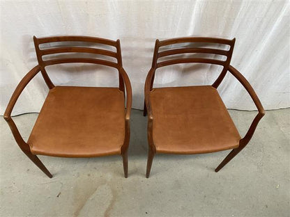 Sedie N.O. Møller vintage design danese anni 60 [j42636] misure da richiedere