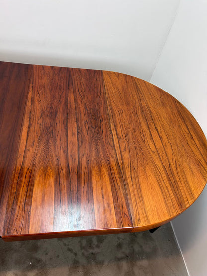 Tavolo rotondo palissandro design danese vintage 1960 | nr7856
