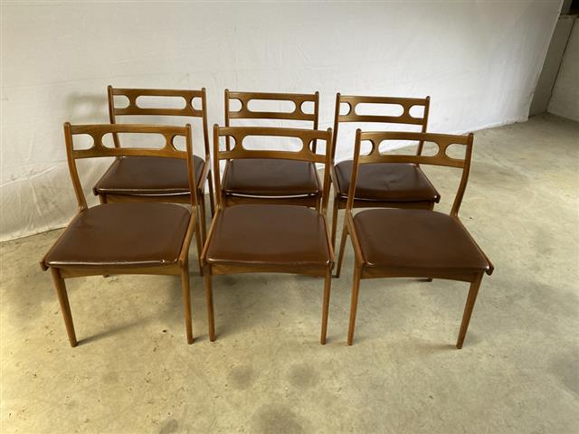 Sedie Johannes Andersen design danese vintage anni 50 [j41371]