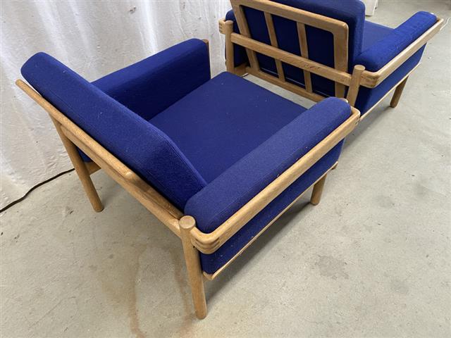 Poltrone coppia H. W, Klein design danese vintage [j44253]