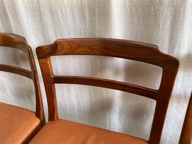 Sedie Ole Wanscher vintage design danese anni 60 [j43411] misure L.51 P.79 H.50