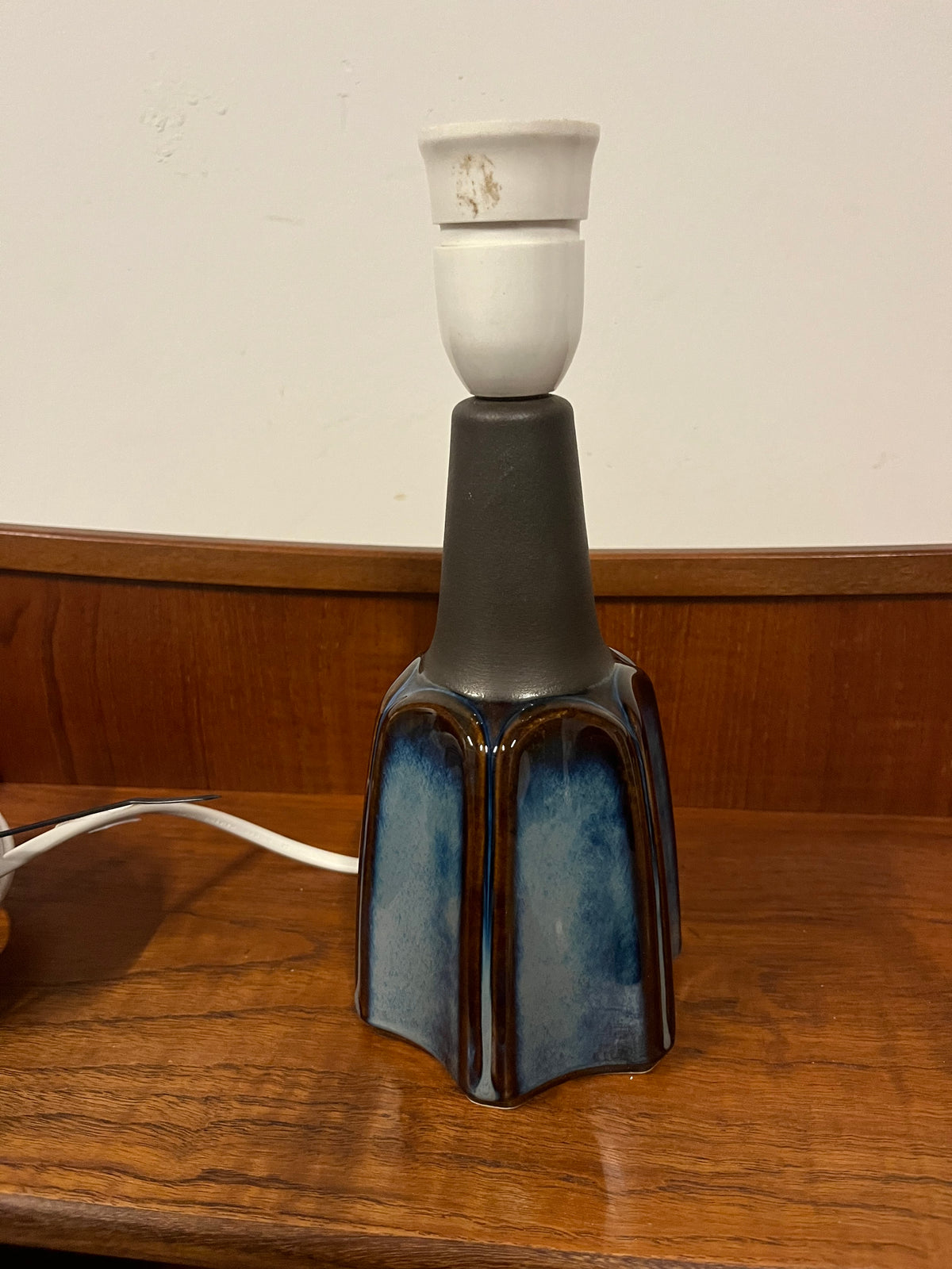 Lampada da tavolo Soholm blu design danese anni 50/60 | fz9619