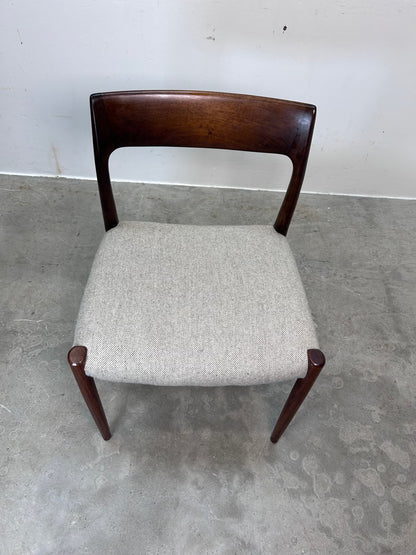 Sedia model 71 N.O. Møller design svedese vintage anni 60 | nr10650