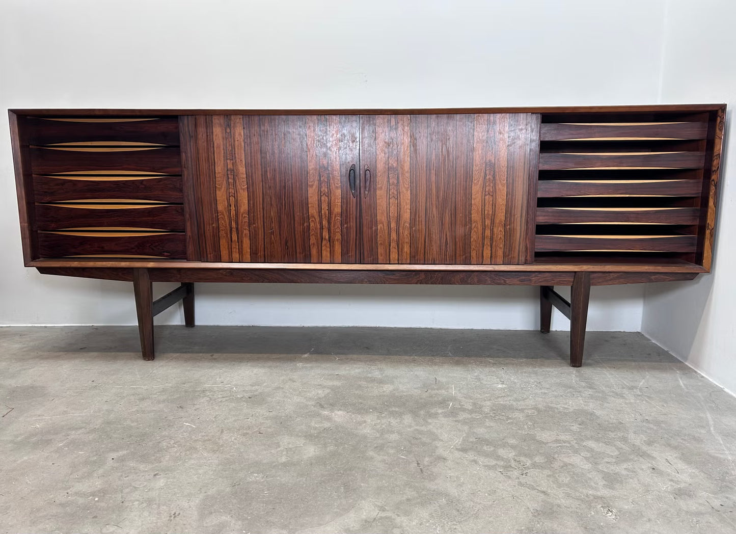 Sideboard 4 ante palissandro vintage danese 240cm | nr10380