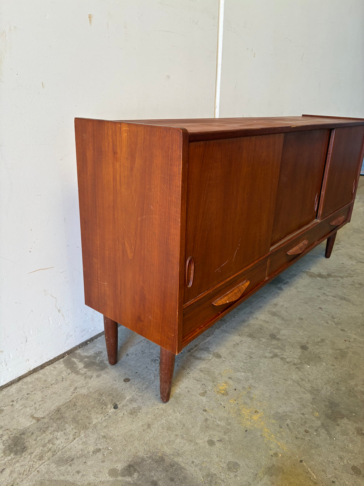 Sideboard 155cm in teak design danese vintage 1960 | fz10478