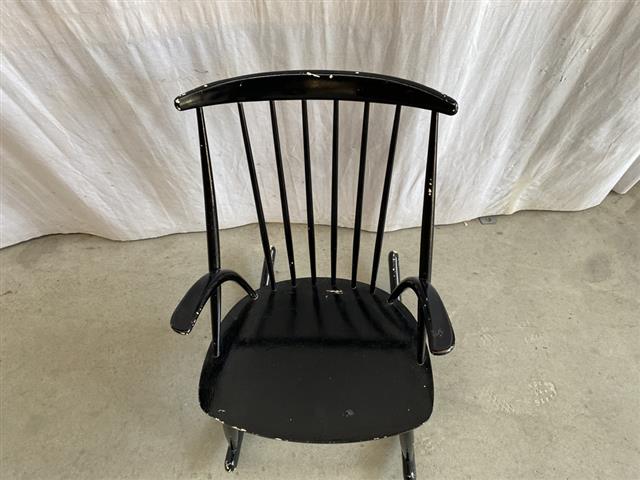 Sedia a dondolo Illum Wikkelsø design danese vintage [j44159] misure da richiedere