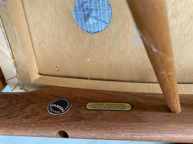 Sedie Arne Vodder vintage design danese anni 60 [j44270] misure su richiesta
