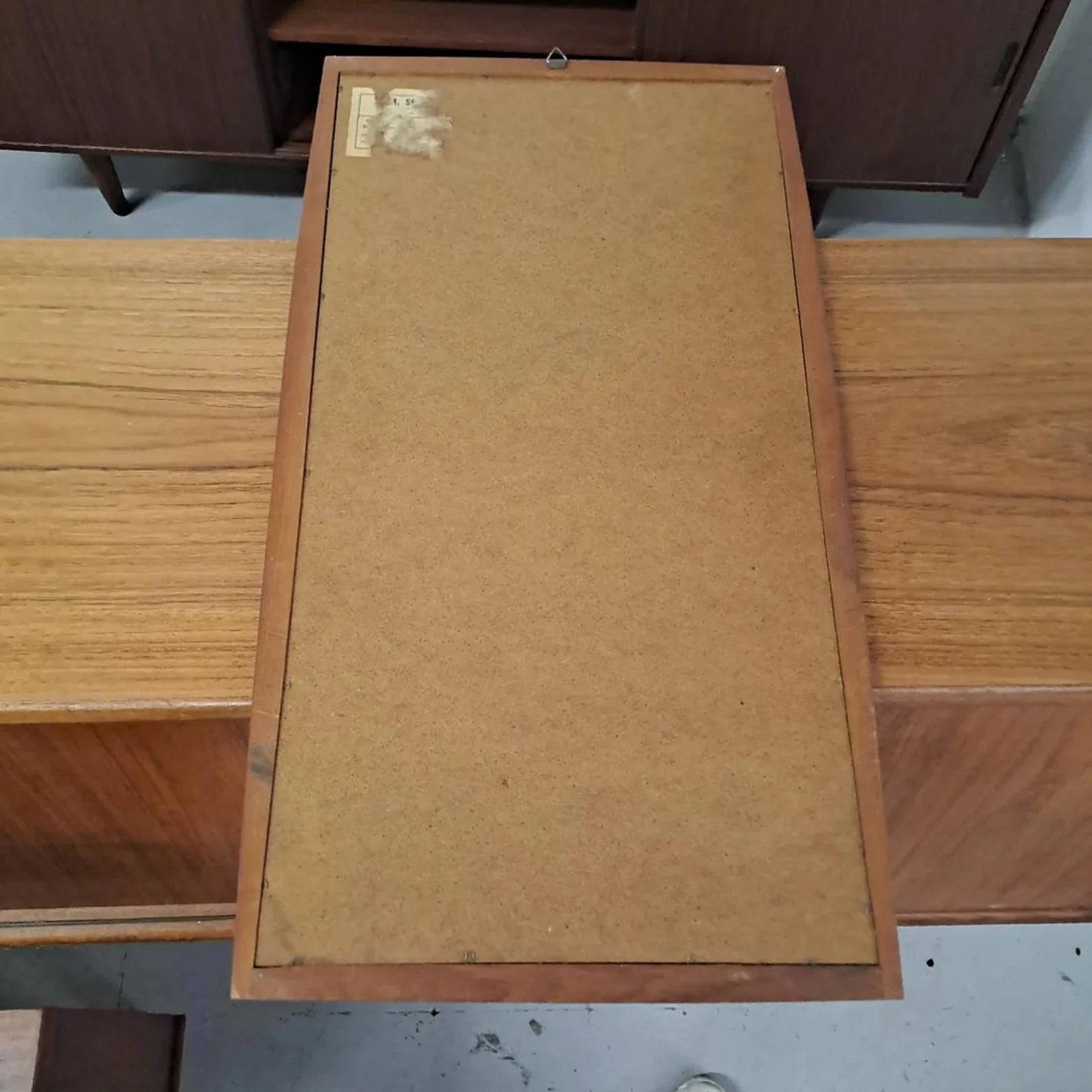 Specchio vintage design svedese originale anni 50 | teak 70cm