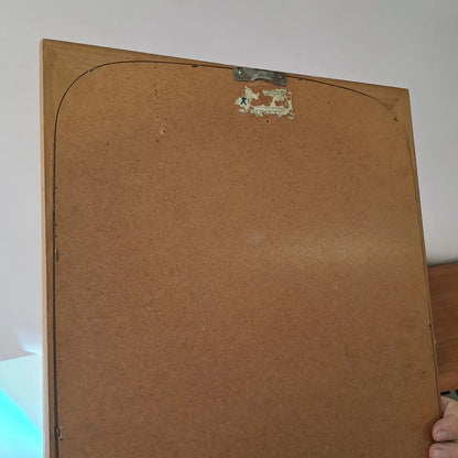Specchio da parete vintage design danese originale anni 50 | H.70 | 71atk-2
