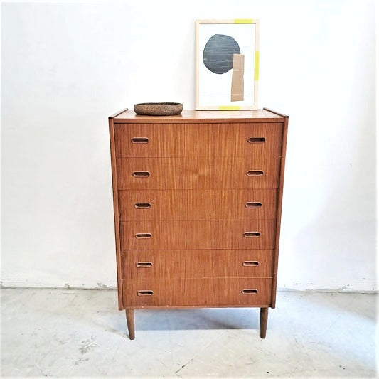 Cassettiera design danese originale vintage anni 50 [67j-34060]