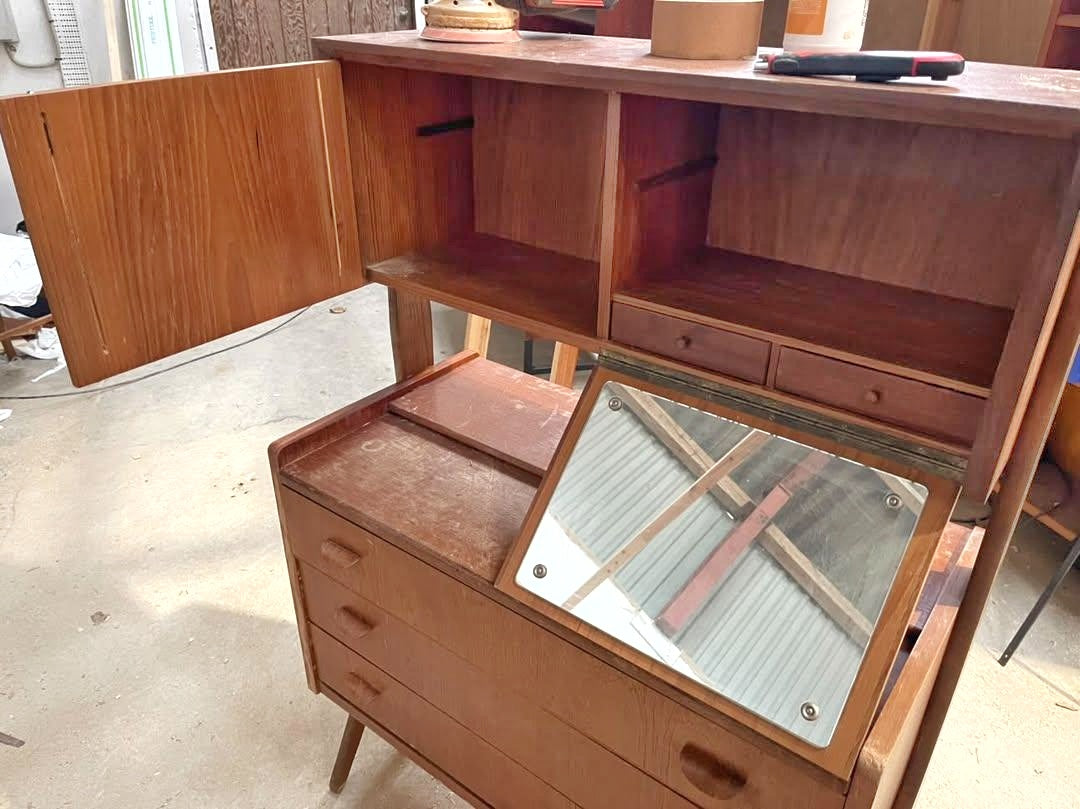 Credenza design danese vintage anni 50 [91vnt5] misure a breve * IN ARRIVO A METÀ MAGGIO *