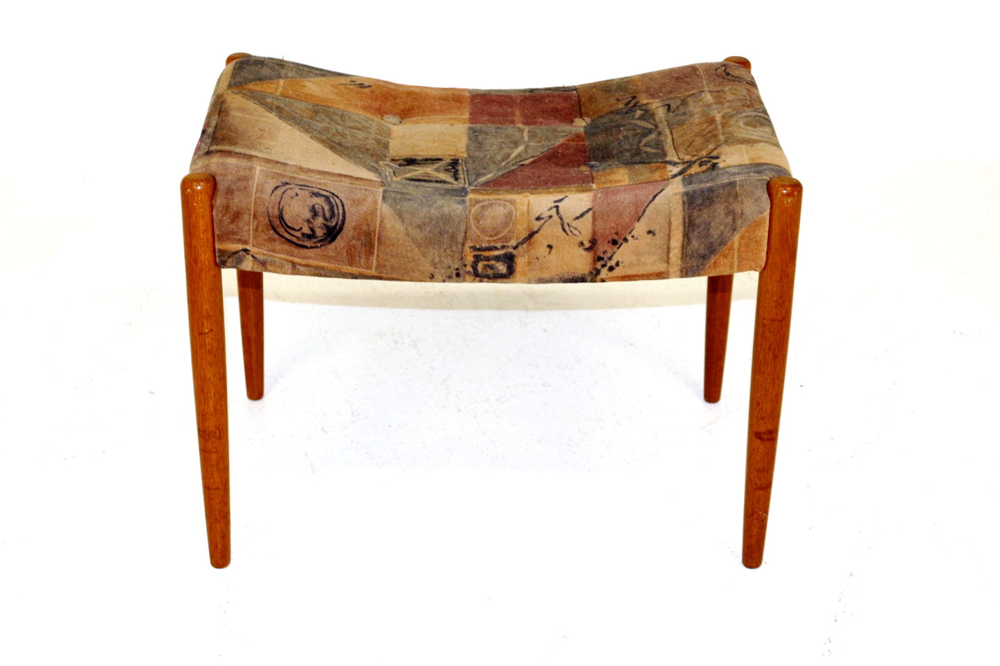 Poggiapiedi vintage design svedese anni 60 [sw16521] misure L.57 H.43 P.39