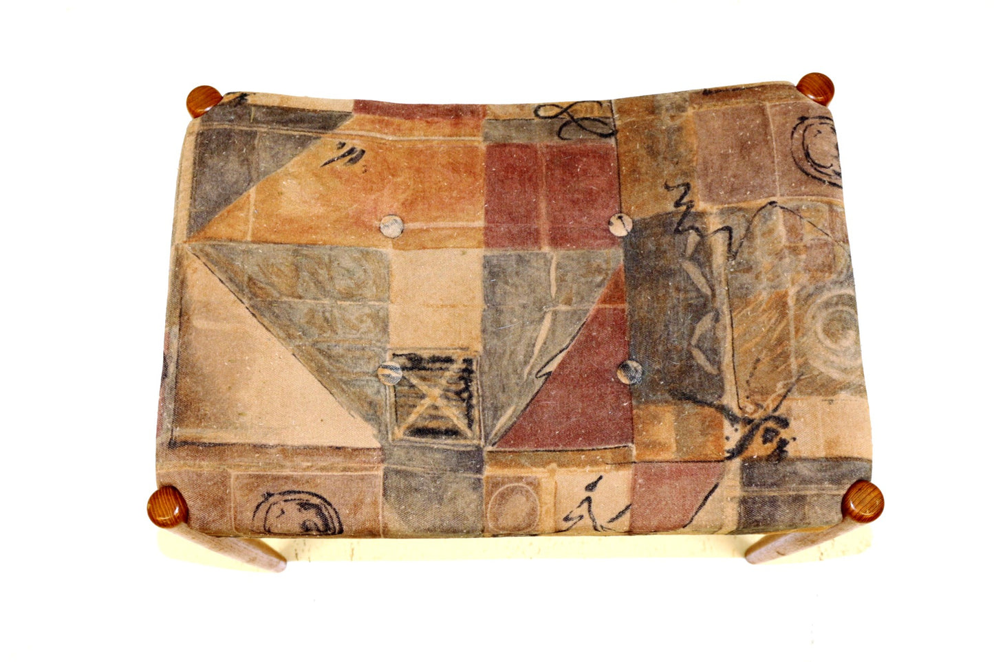 Poggiapiedi vintage design svedese anni 60 [sw16521] misure L.57 H.43 P.39