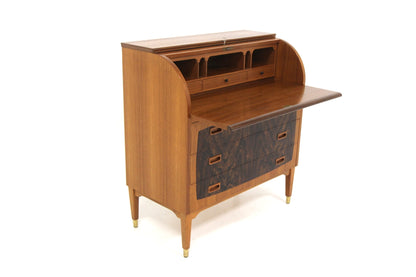 Scrittoio Bröderna Gustafssons Träindustri design svedese vintage anni 50 [sw25954] misure L.90 H.97 P.45