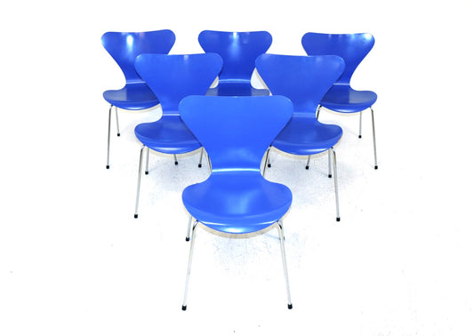 Sedie "Seven chair Sjuan stolen" Hans Jacobsen design danese vintage anni 90 [sw17217] misure L.49,5 H.78 P.49