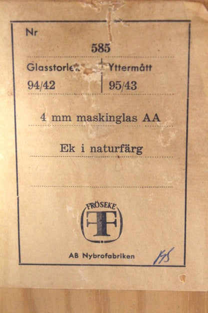 Specchio Nybrofabriken vintage design svedese anni 60 [sw14567] misure L.44 H.96 P.3,5
