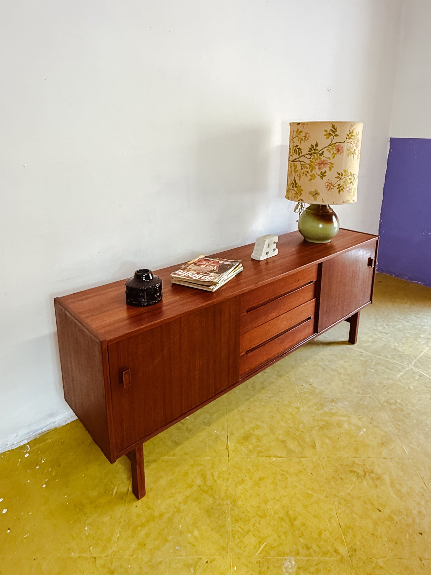 Sideboard Nils Johnson x Troeds design danese vintage anni 50 [92vnt3] misure L.190 H.74 P.44