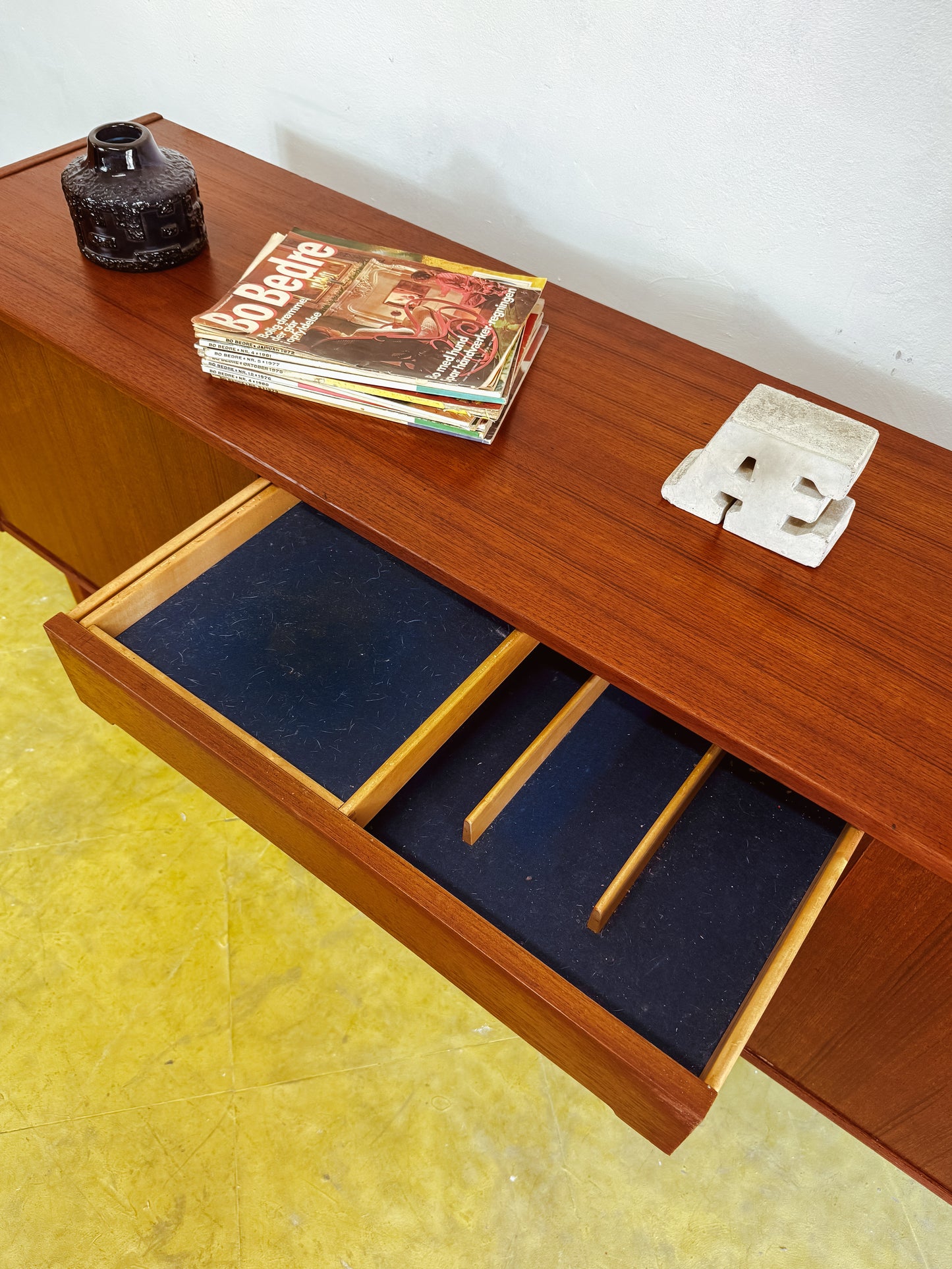 Sideboard Nils Johnson x Troeds design danese vintage anni 50 [92vnt3] misure L.190 H.74 P.44