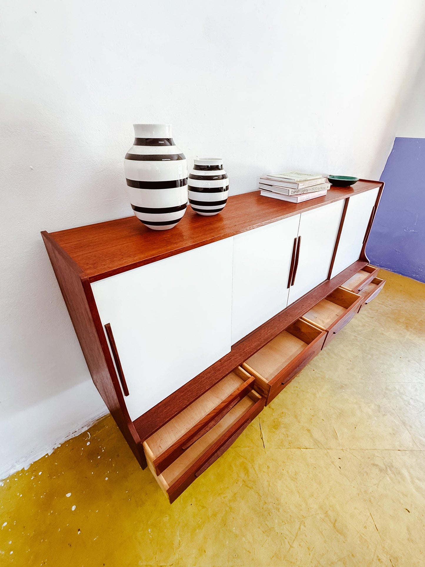 Credenza design danese originale anni 60 [64sea-10897] misure L.200 H.112 P.45