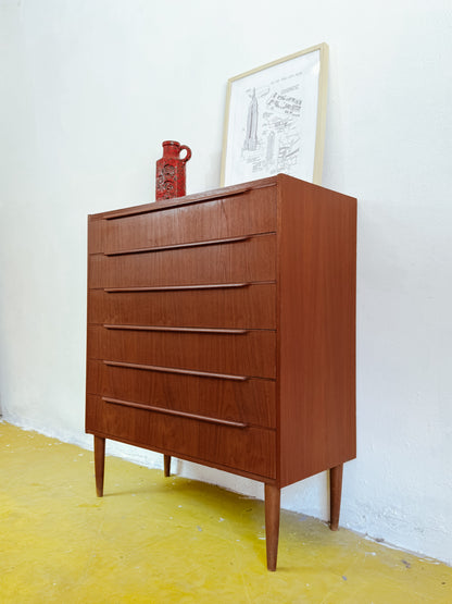 Cassettiera vintage design danese anni 50 [81j41639] misure L.90 H.104 P.40