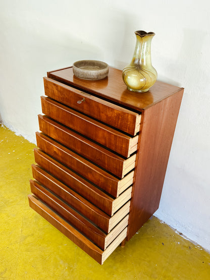 Cassettiera design danese vintage anni 50 [91vnt2] misure L.76 H.116,5 P.42