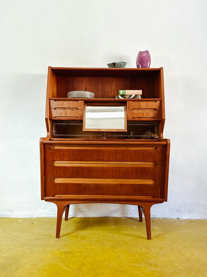 Scrittoio design danese vintage anni 50 [90vnt1] misure L.95 H.137 P.47