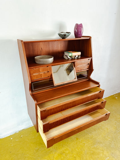 Scrittoio design danese vintage anni 50 [90vnt1] misure L.95 H.137 P.47