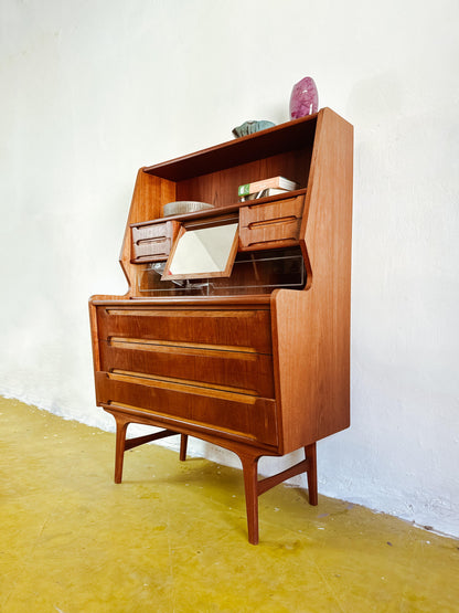 Scrittoio design danese vintage anni 50 [90vnt1] misure L.95 H.137 P.47