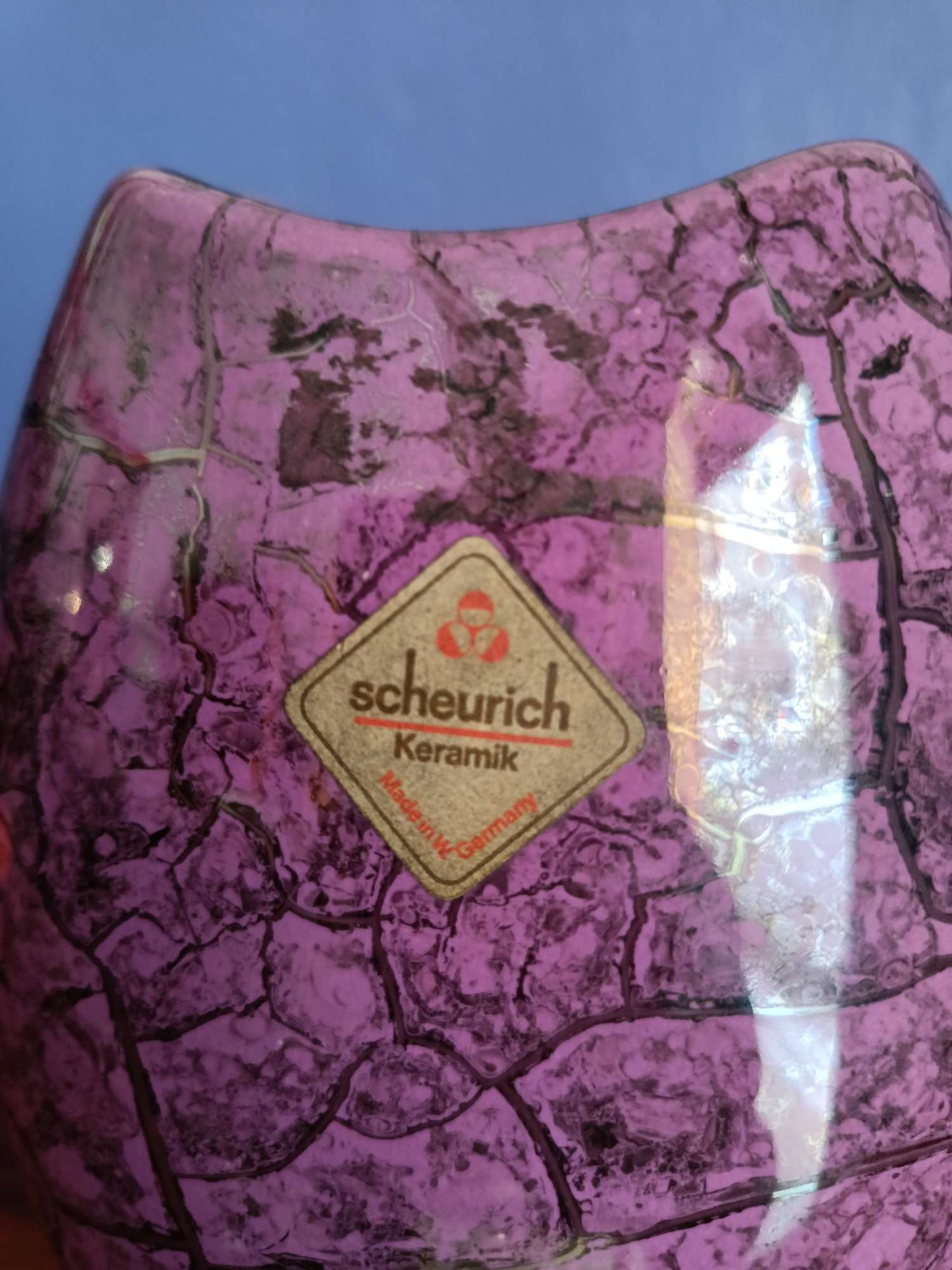 Vaso Scheurich Keramik vintage anni 60 [76viola]