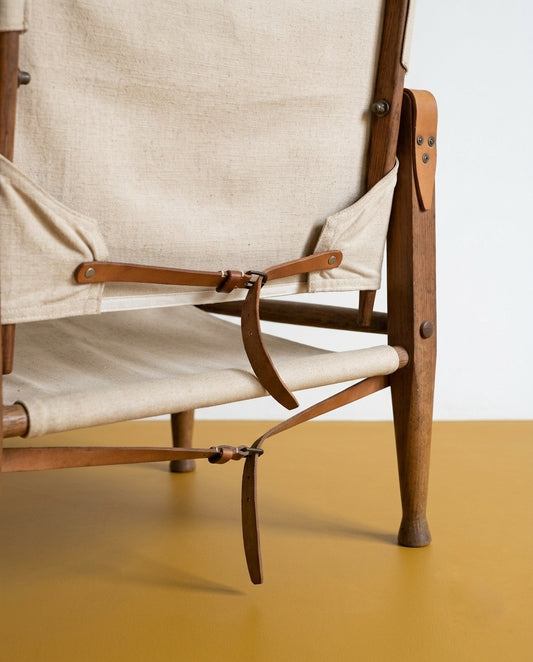 Poltrona Safari Kaare Klint Frassino Cuoio | Anni '30 Iconica