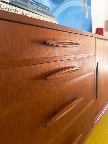 Sideboard design danese vintage anni 50 [91vnt4] misure L.200 H.79 P.50