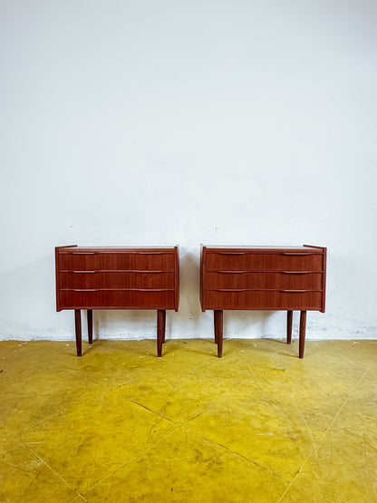 Coppia Comodini Vintage Danesi Teak Anni '50 | 65cm