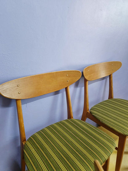 Sedie Farstrup n.210 design danese vintage anni 50 [90jm1] misure L.45 H.77/46 P.40