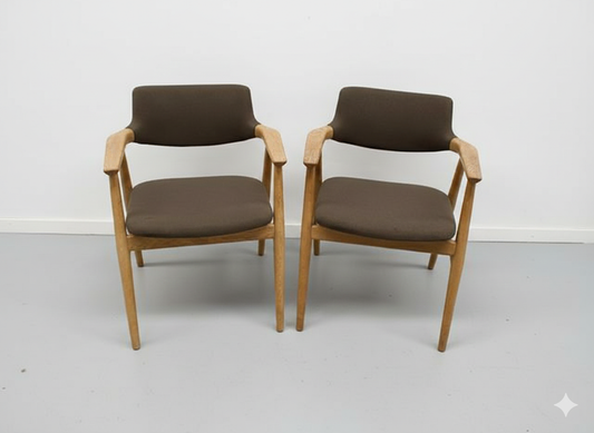 Sedie Svend Aage Eriksen per Glostrup Møbelfabrik vintage design danese anni 60 [j42631] misure L.63 H.79 P.50