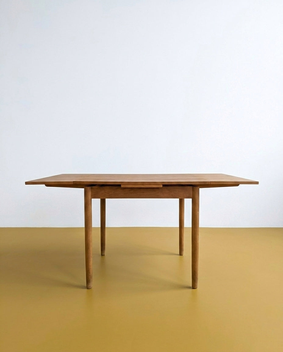 Tavolo Quadrato Danese Vintage Anni '60 Quercia 2 Allunghe | 84+58cm | 95cv