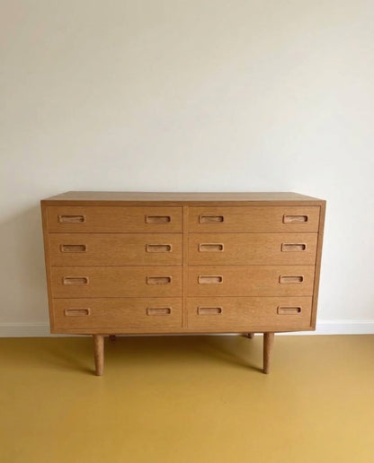 Cassettiera doppia sideboard quercia Hundevad design danese anni 60 | 108cm | 99ck2425