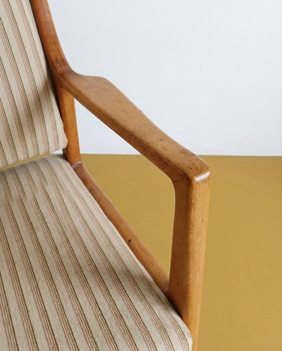 Poltrona Svedese Vintage Anni '50 Betulla Linee Essenziali | 93sw28019