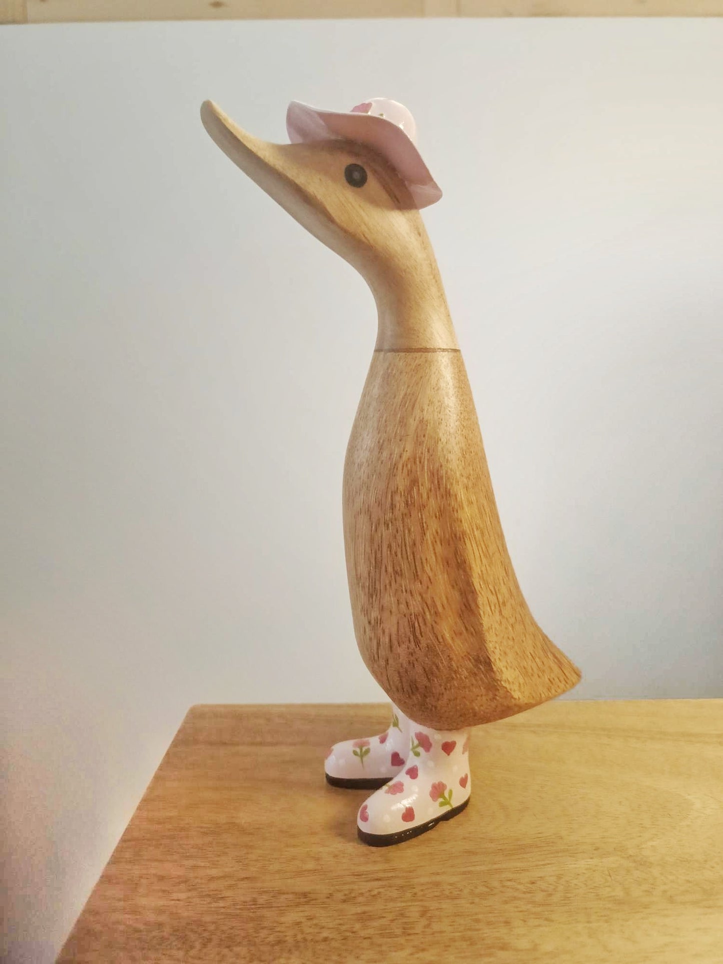 Papera a fiori stivale con cappello rosa [1]