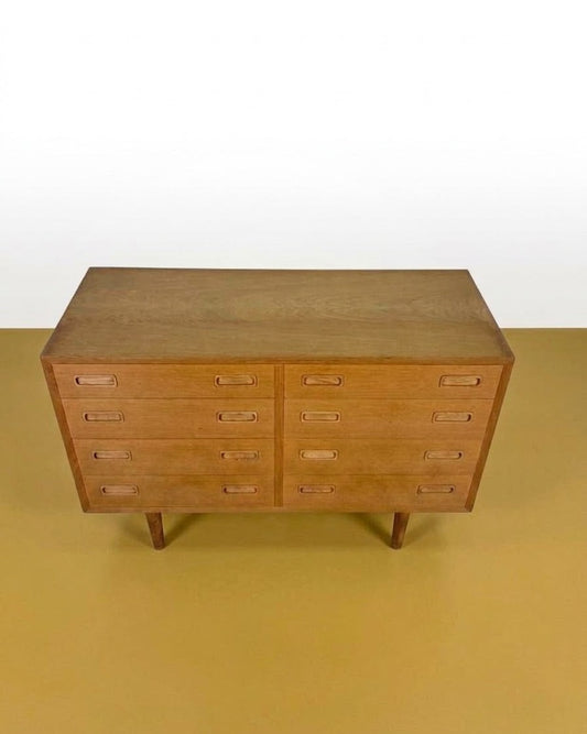 Cassettiera doppia sideboard quercia Hundevad design danese anni 60 | 108cm | 99ck2425