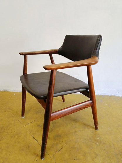 Poltroncina Erik Kirkegaard Danese Vintage Anni '50 Teak
