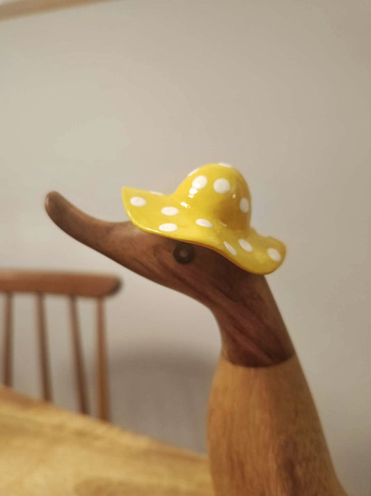 Papera a pois stivale giallo con cappello [pre-order]